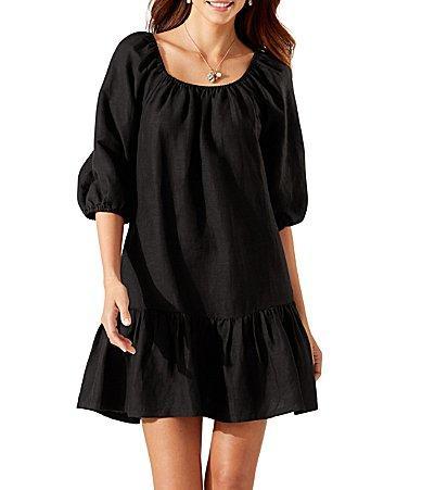 Tommy Bahama St. Lucia Off the Shoulder Tiered Dress Product Image