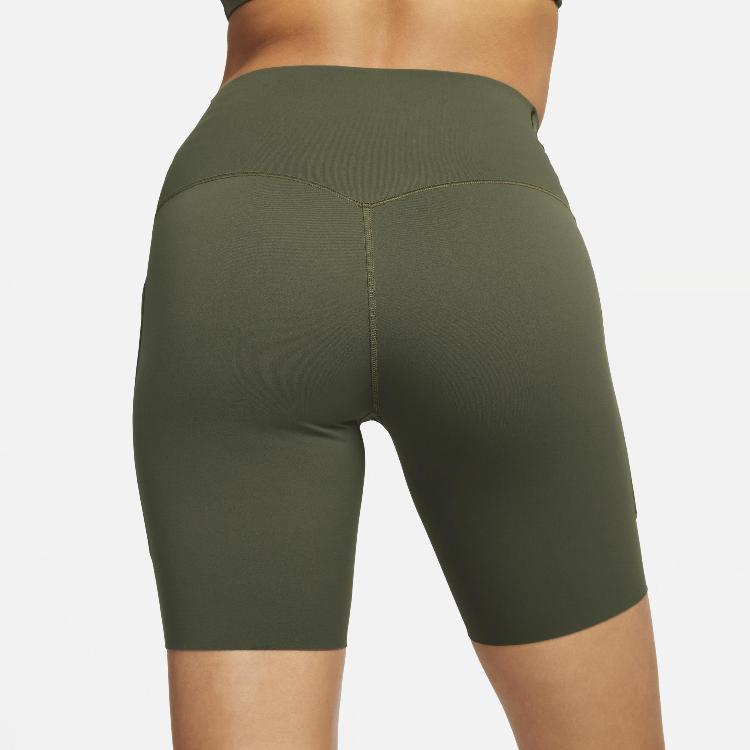 Nike Women's Universa Medium-Support High-Waisted 8" Biker Shorts with Pockets Product Image