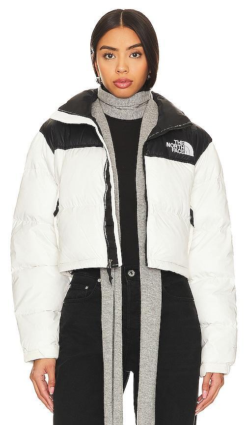 Womens Nuptse Cropped Down Puffer Jacket Product Image