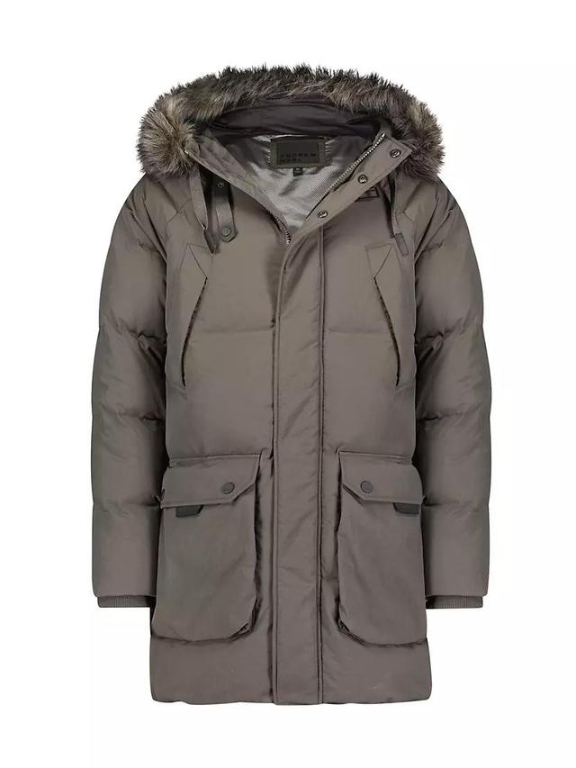 Korsun Faux Fur-Trim Down Parka Product Image