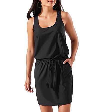 Tommy Bahama Portofino Luxe Scoop Neck Drawstring Waist Dress Swim Cover Product Image