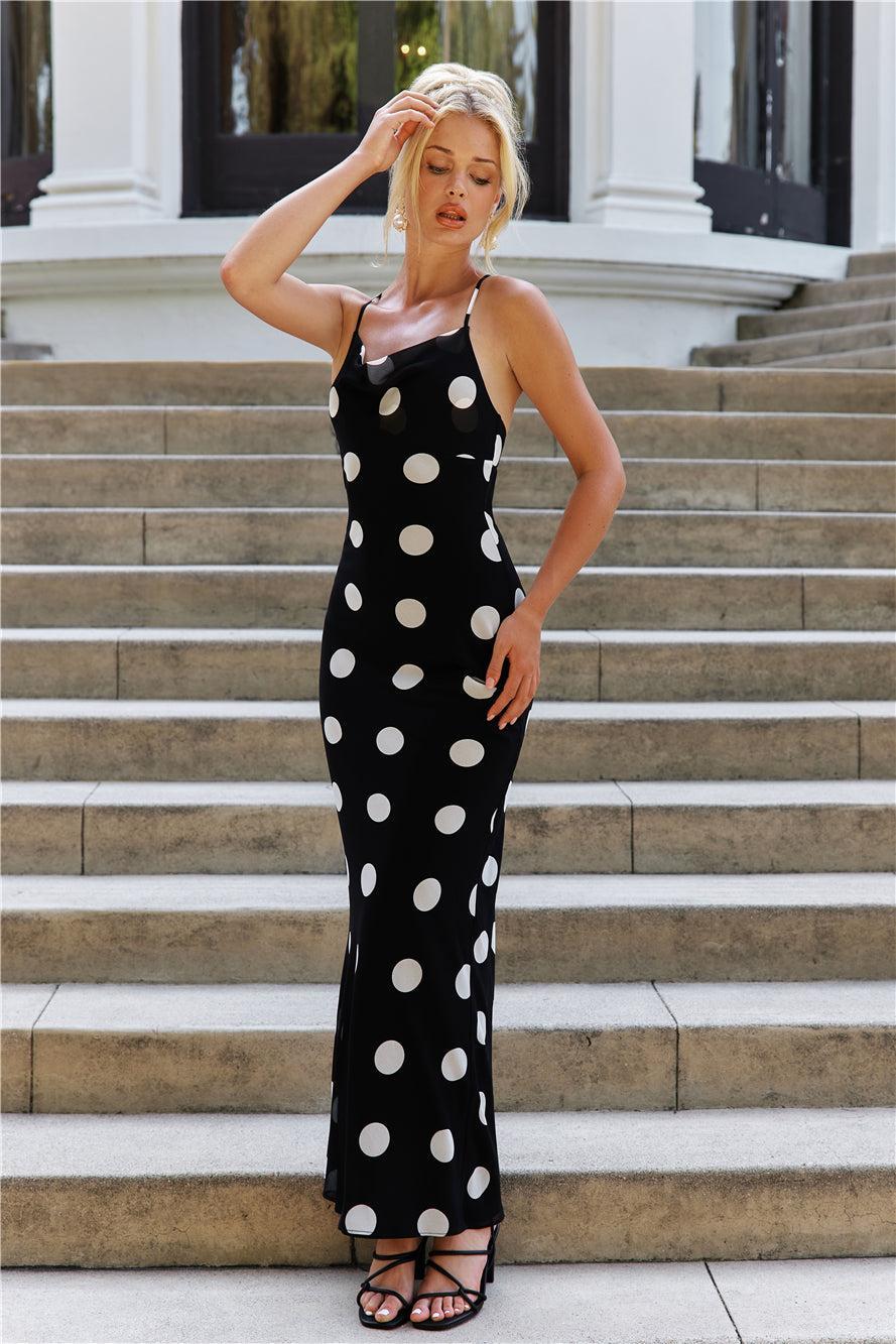 Spotlight On You Maxi Dress Black Product Image