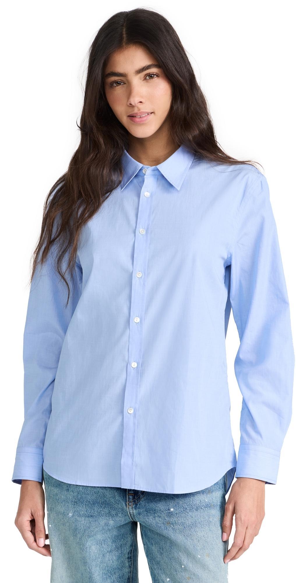 Nili Lotan Raphael Classic Shirt Light Blue L product image