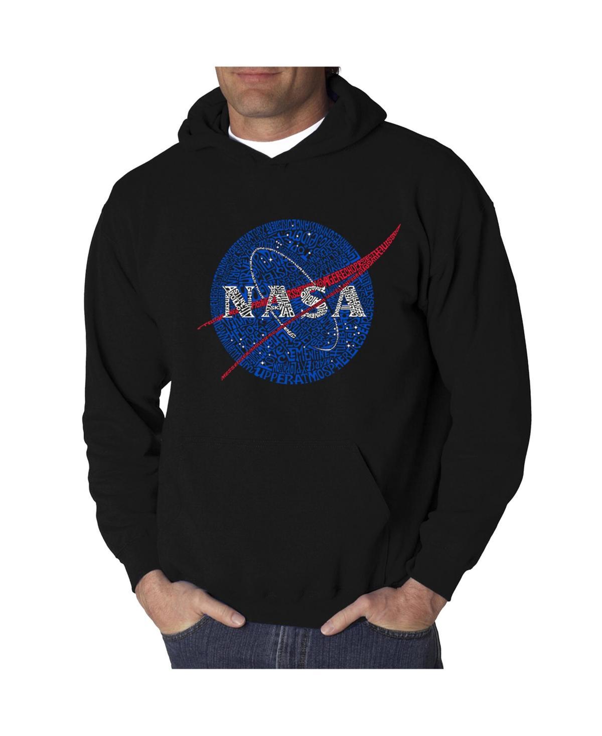 La Pop Art Mens Word Art Hoodie - Nasa Meatball Logo Product Image