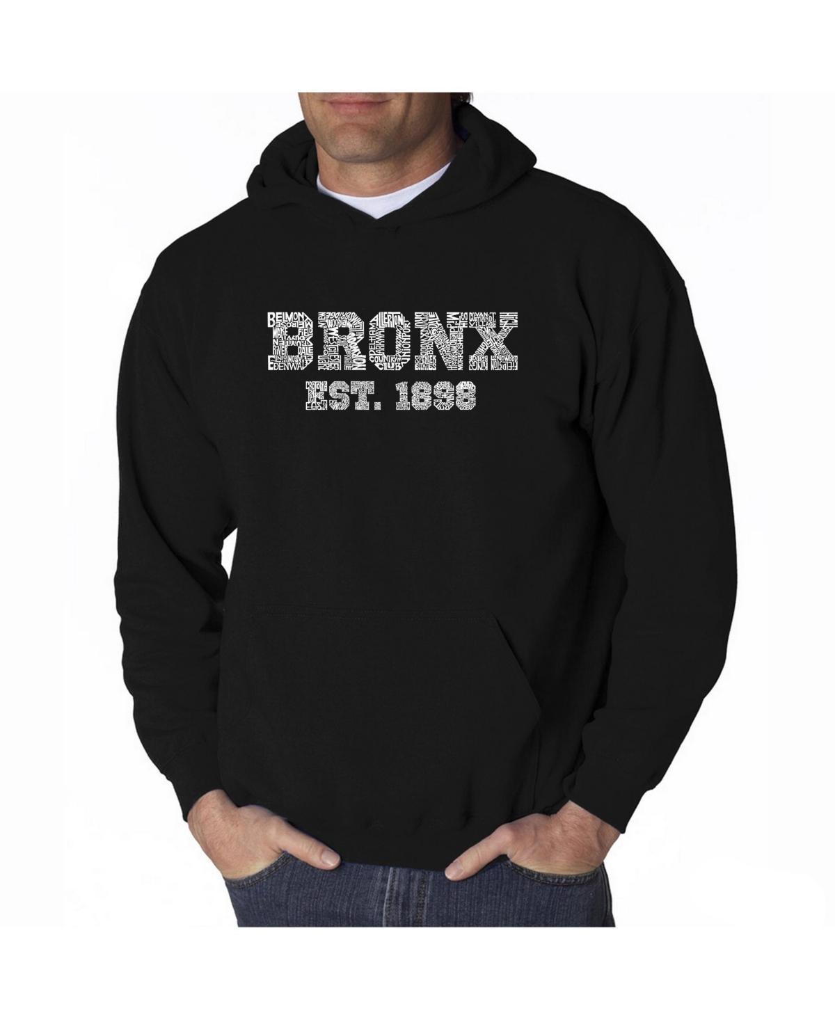 La Pop Art Mens Word Art Hoodie - Popular Bronx, Ny Neighborhoods Product Image