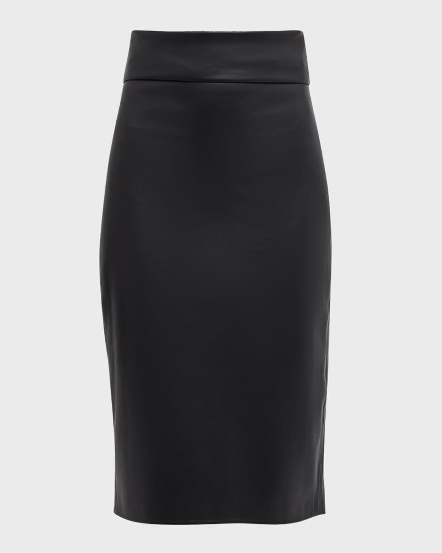 Soft Vegan Leather Pencil Skirt product image