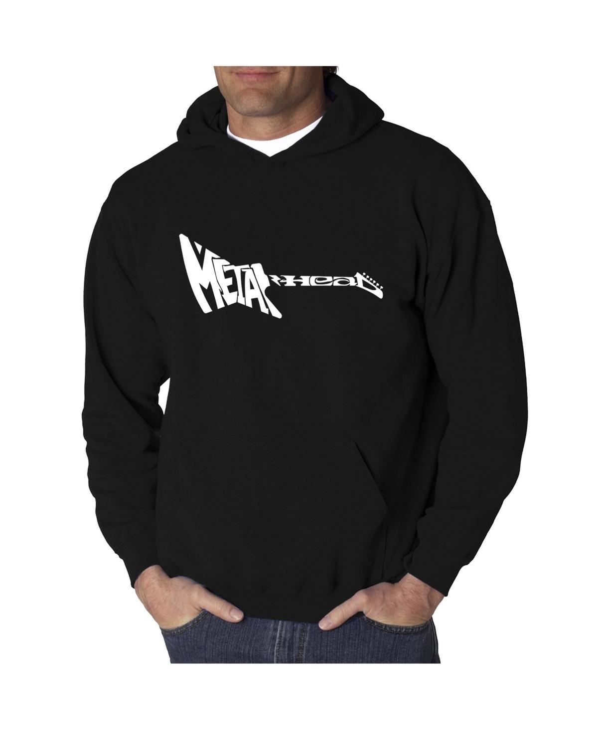 La Pop Art Mens Word Art Hoodie - Metal Head Guitar Product Image