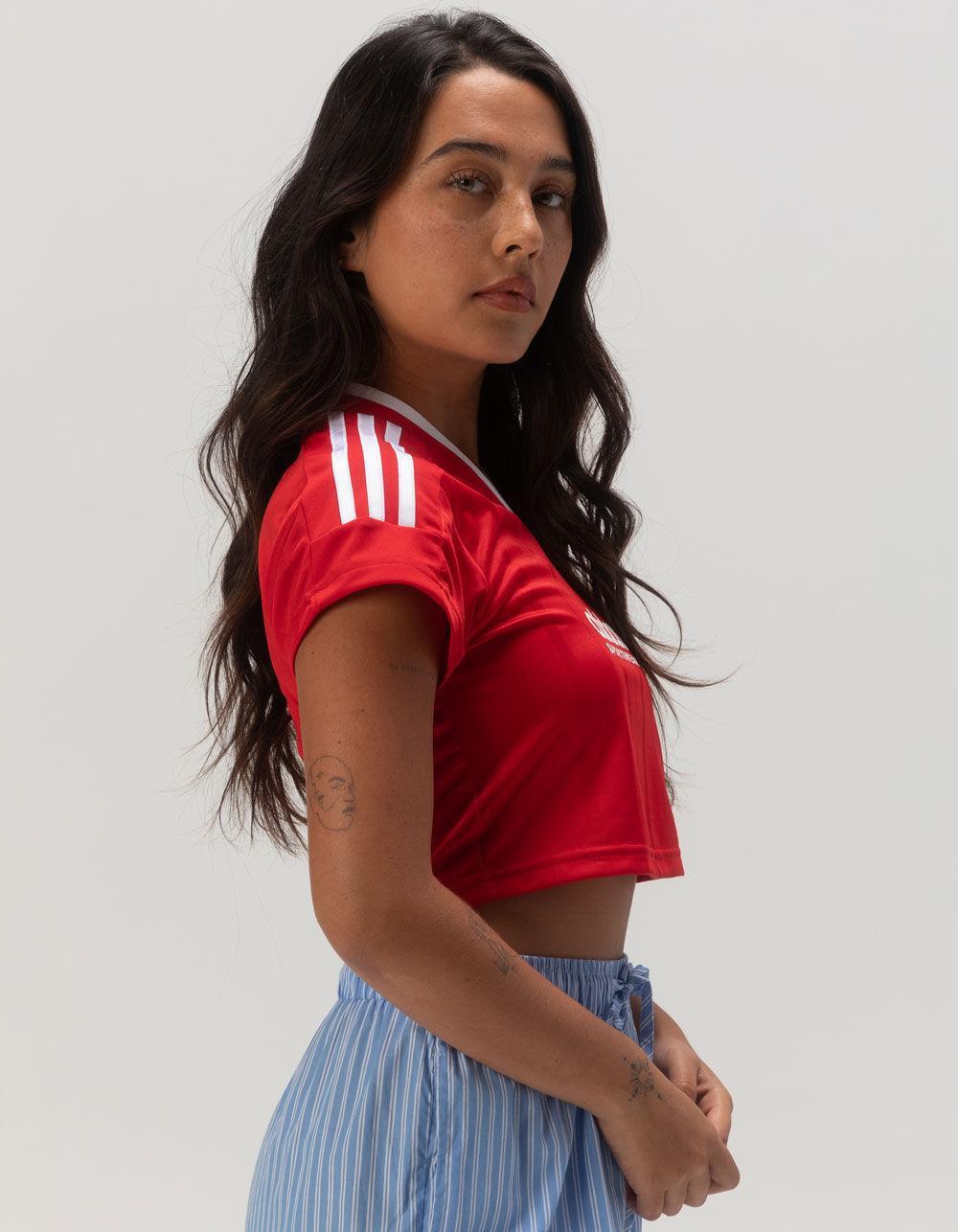 ADIDAS Tiro Cut 3-Stripes Womens Crop Jersey Product Image