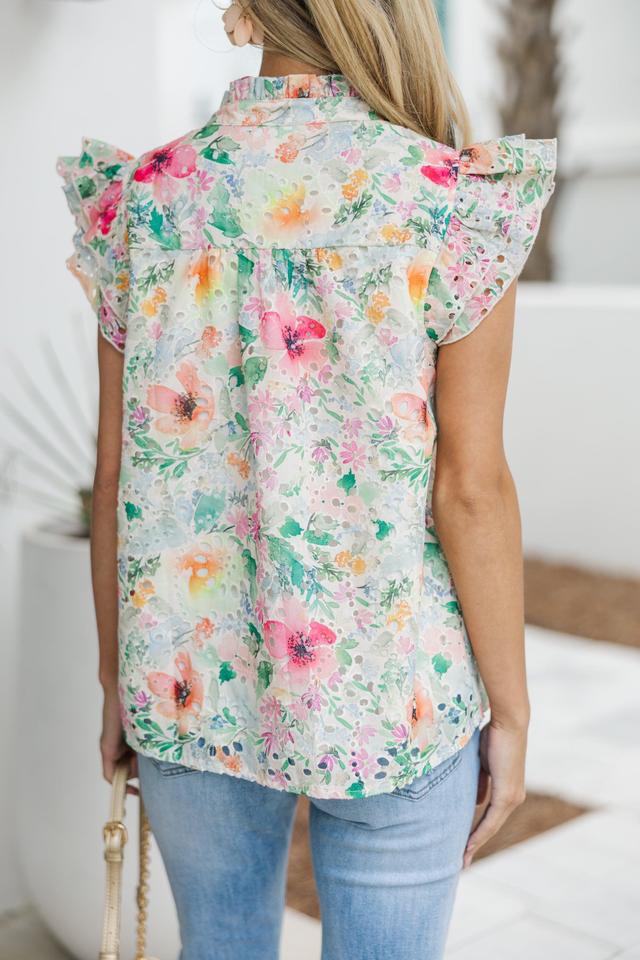 When You Know Pink Floral Blouse Female Product Image