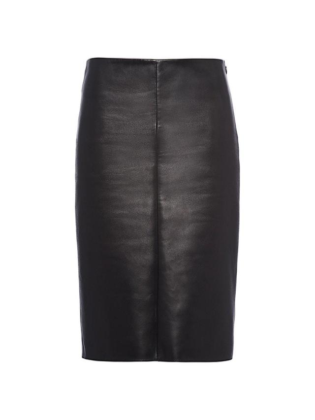 Womens Nappa Leather Skirt Product Image