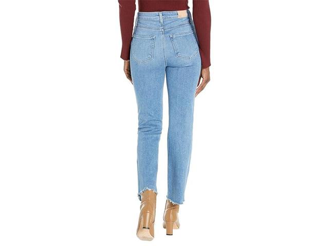 PAIGE Claudine High Waist Frayed Hem Flare Jeans Product Image