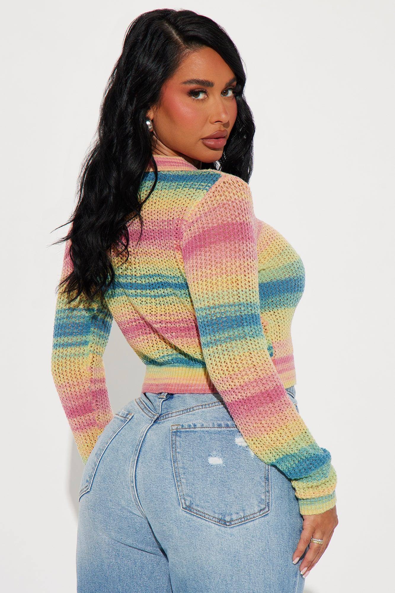 Sweet Sunsets Cardigan - Multi Color Product Image