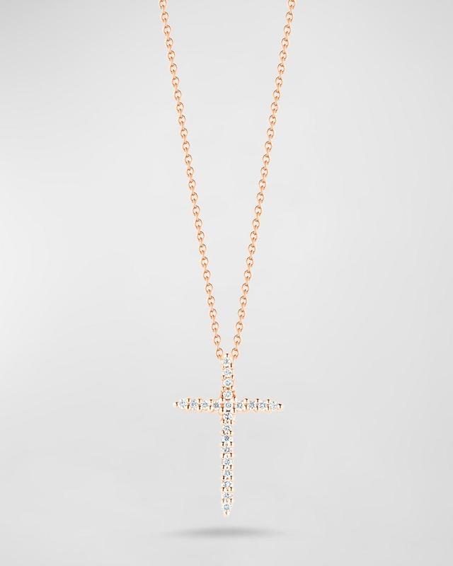 Womens Tiny Treasures 18K Yellow Gold & Diamond Cross Pendant Necklace Product Image