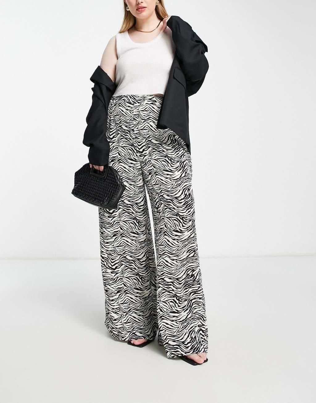 In The Style Plus x Yasmin Devonport exclusive wide leg pants Product Image