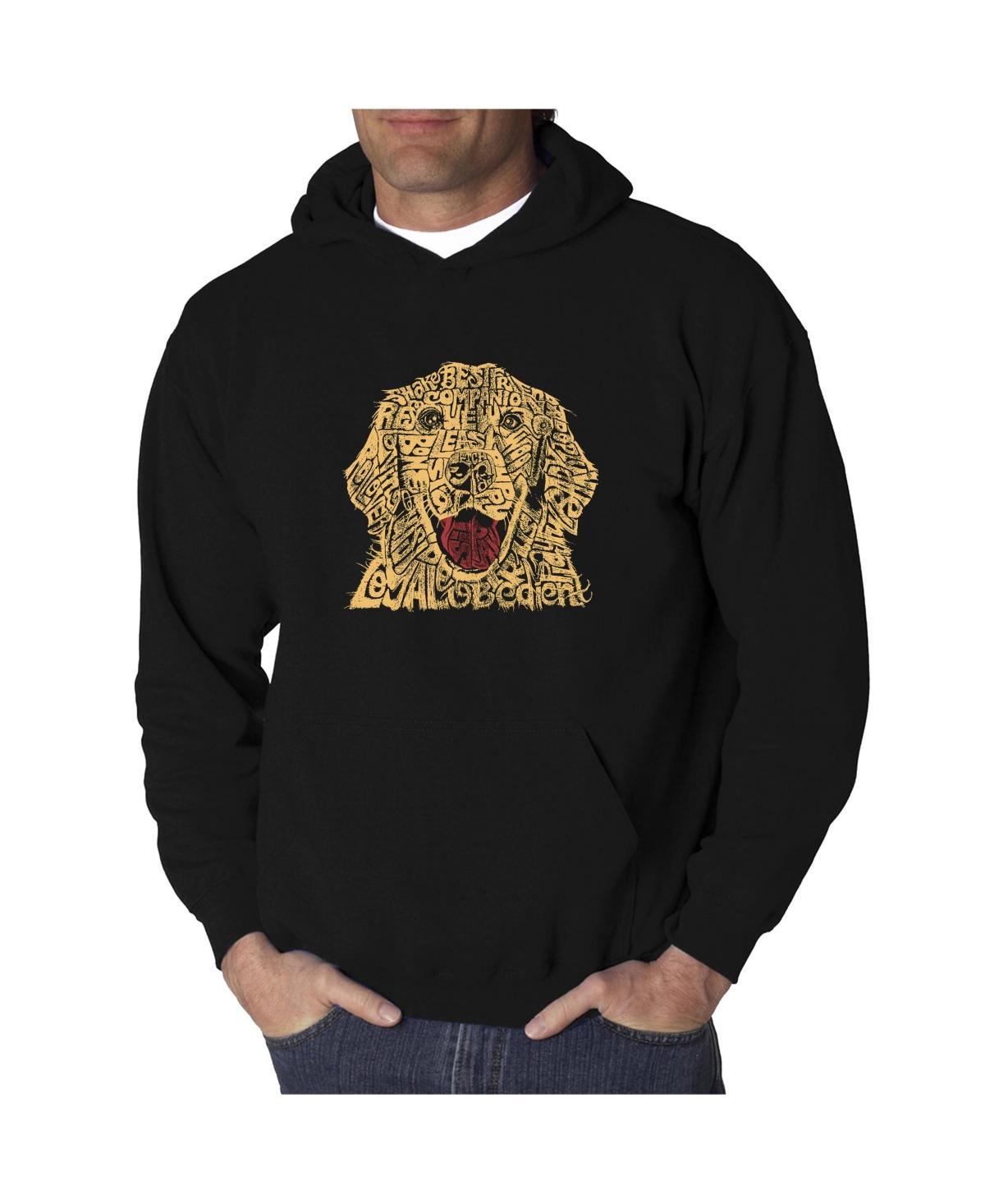 La Pop Art Mens Word Art Hooded Sweatshirt - Dog Product Image