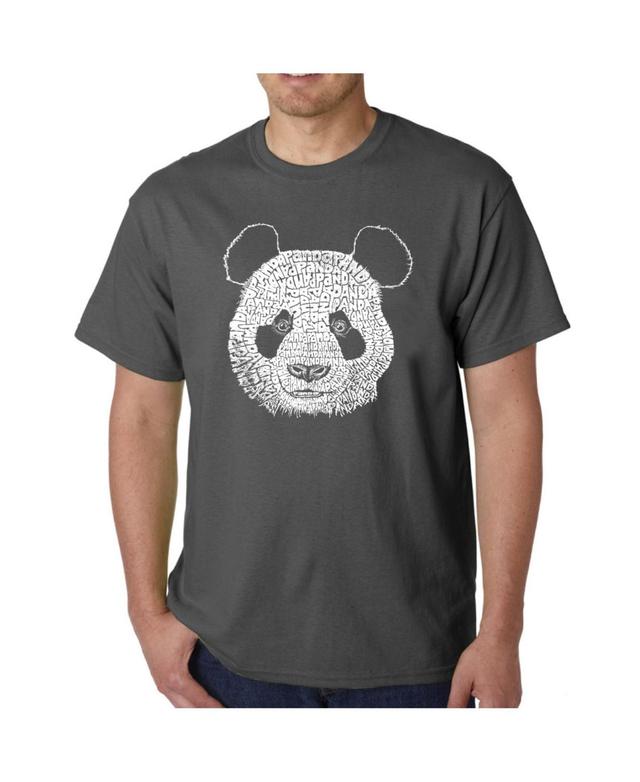 La Pop Art Mens Word Art T-Shirt - Panda Head Product Image