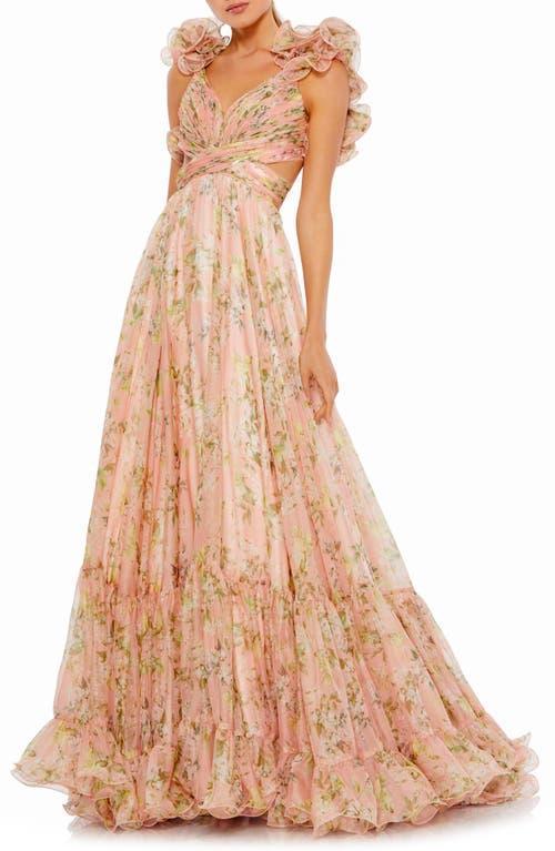 Womens Ieena Floral Chiffon Gown Product Image