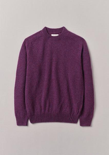 Wool Crew Neck Sweater | Amethyst Product Image