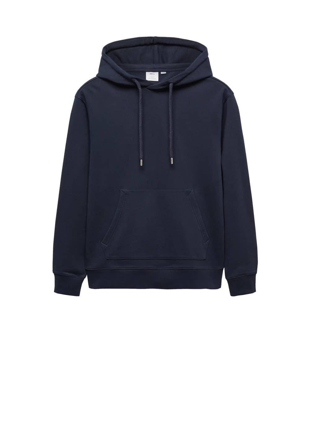 MANGO MAN - Hoodie cotton sweatshirt dark navyMen Product Image