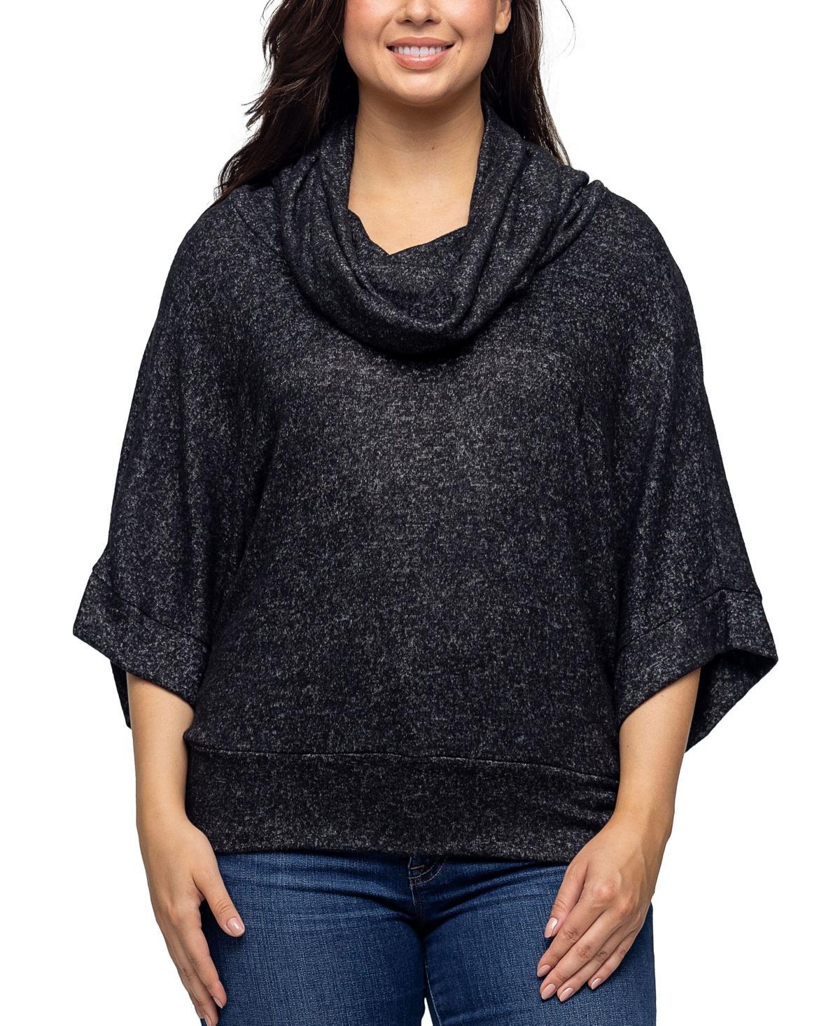 Womens 24Seven Comfort Apparel Cowl Neck Sweater Top Product Image