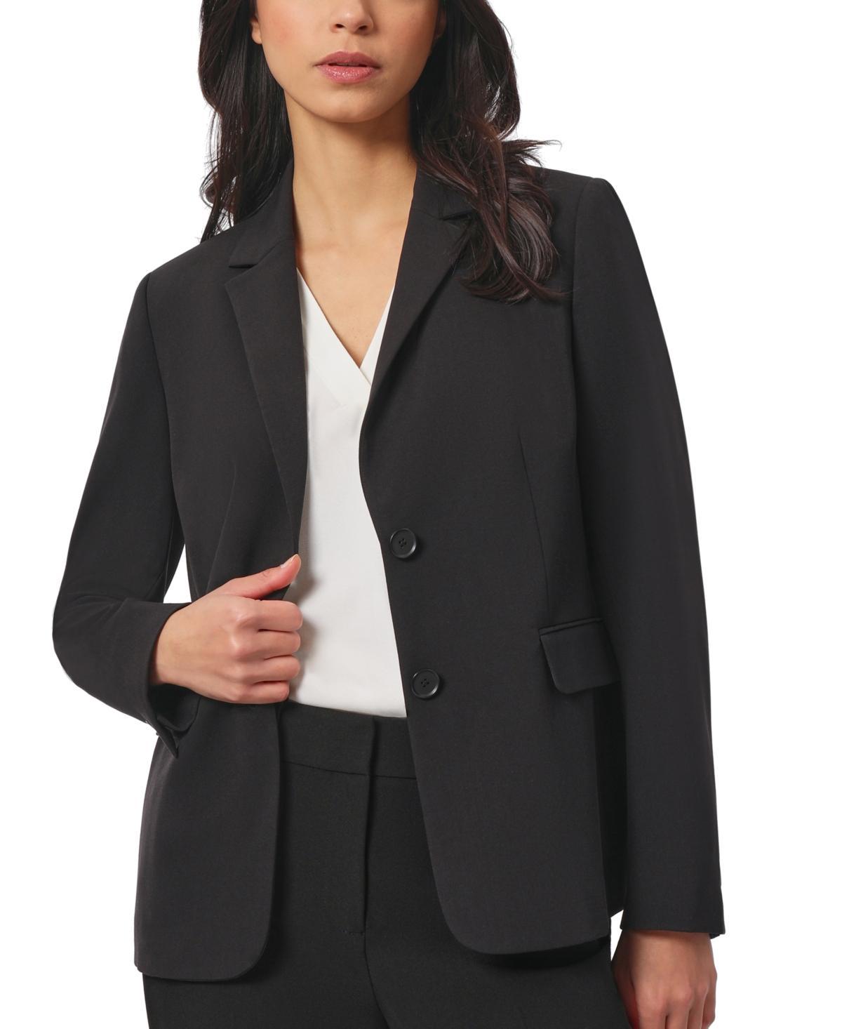 Jones New York Womens Bi-Stretch Two-Button Blazer product image