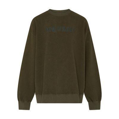 Cotton Sweatshirt In Green Product Image