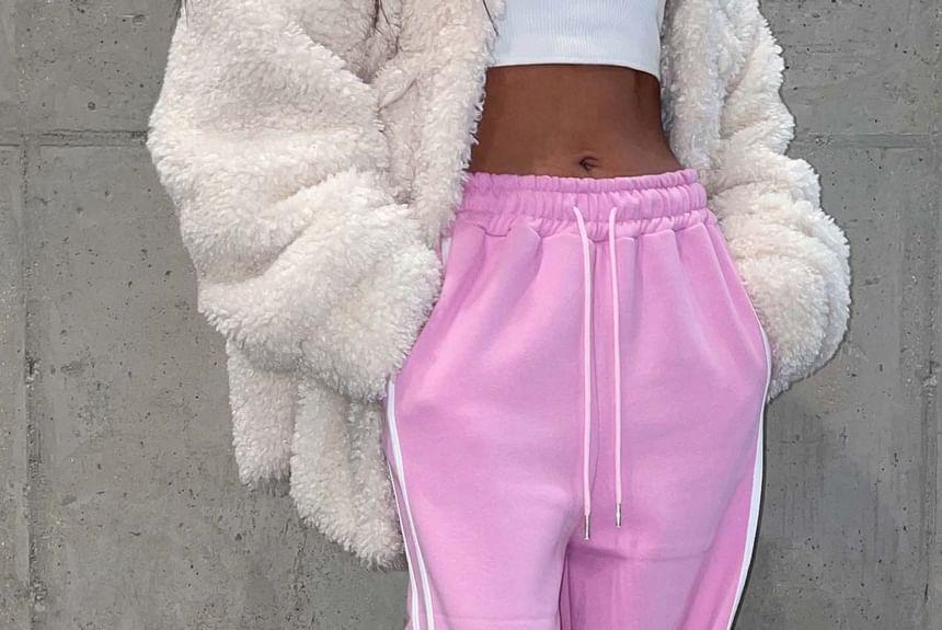 Drawstring Waist Bow Sweatpants Product Image