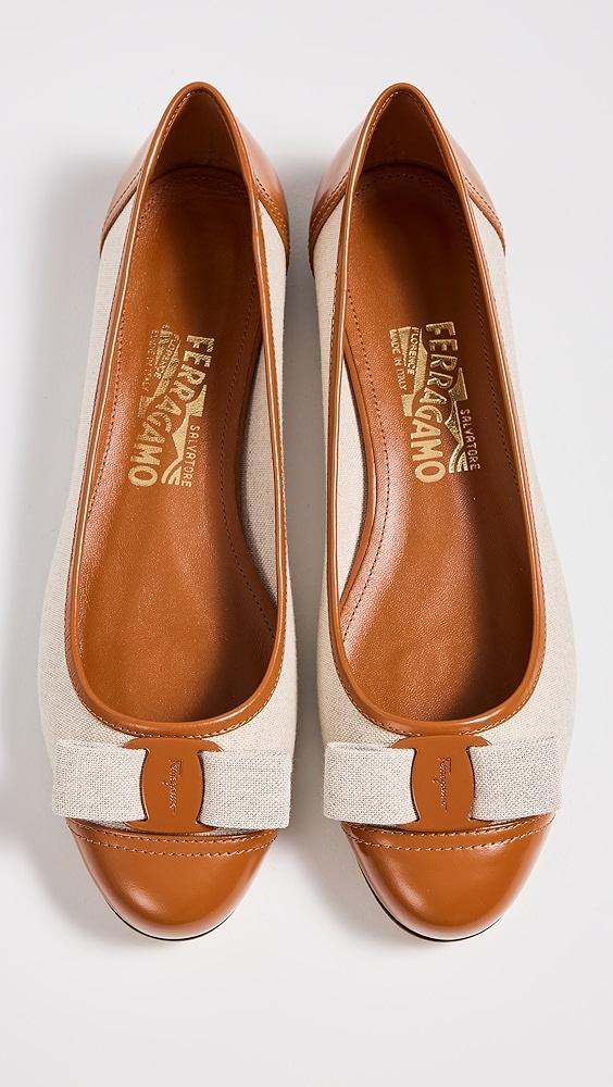 FERRAGAMO Vara Woven Ballet Flats | Shopbop Product Image