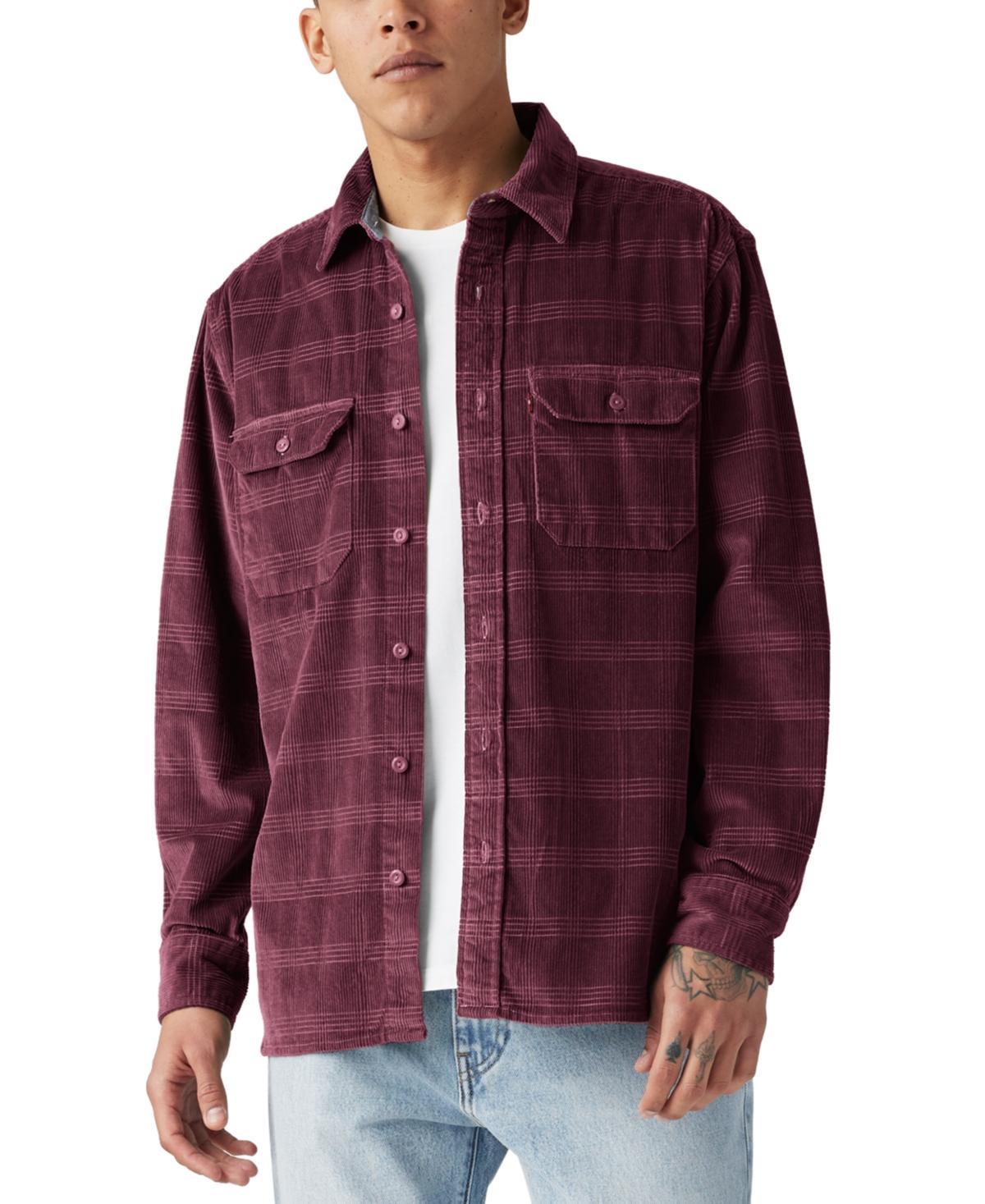 Levis Mens Worker Relaxed-Fit Button-Down Shirt Product Image