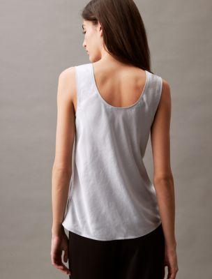 Crushed Satin Tank Top Product Image