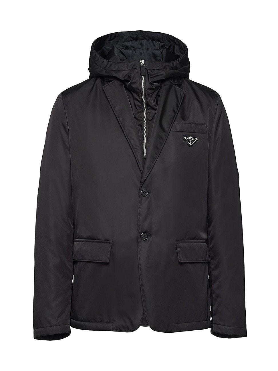 Mens Single-Breasted Re-Nylon Jacket Product Image