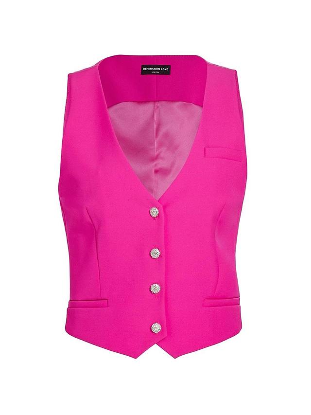 Womens Jerry Crepe Vest Product Image