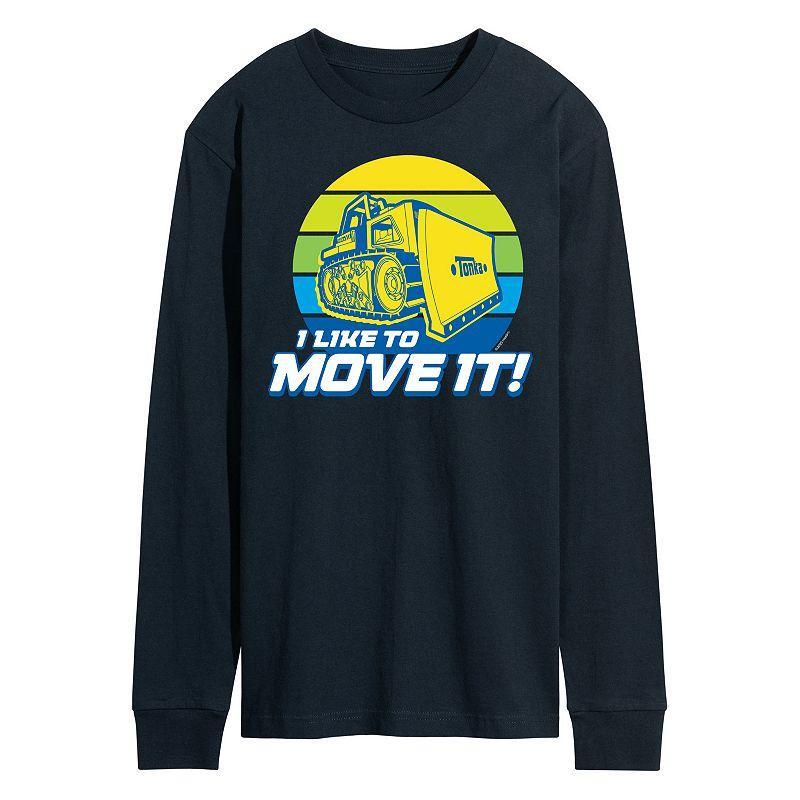 Mens Tonka Like To Move It Long Sleeve Graphic Tee Blue Product Image