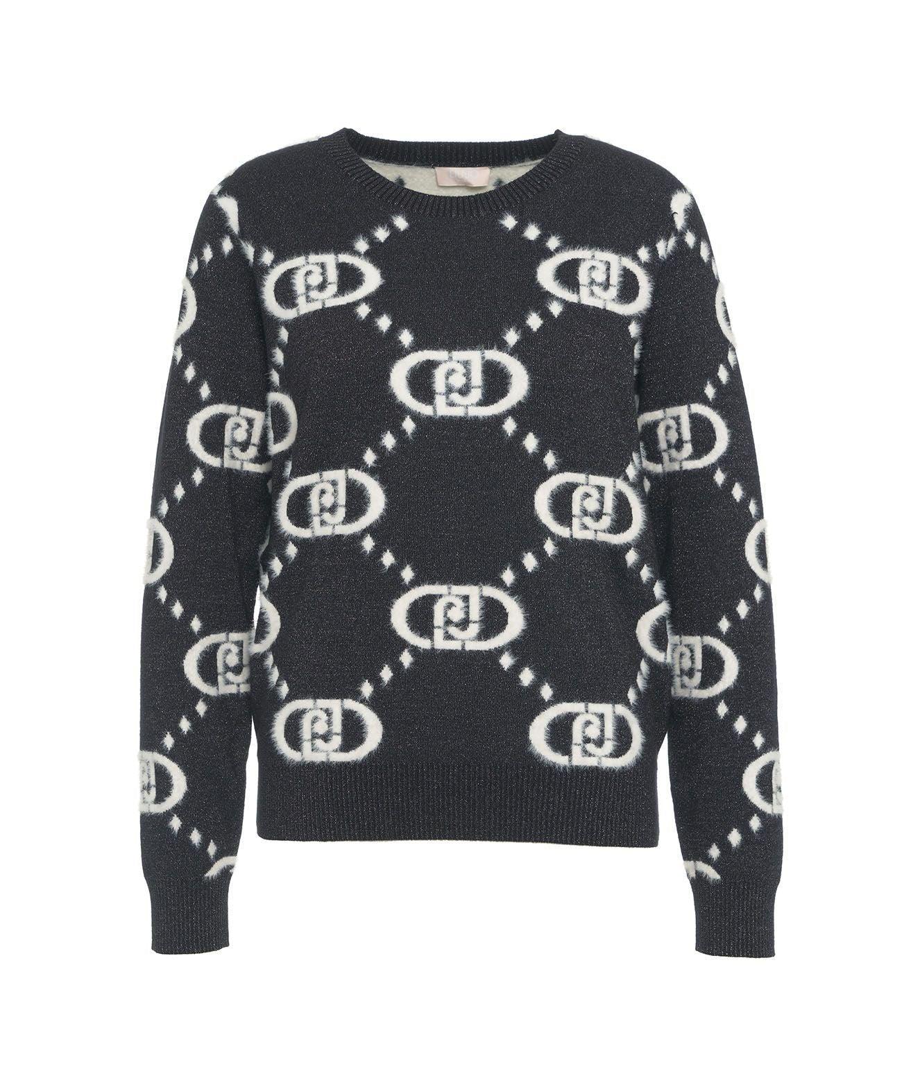 Jacquard monogram sweater Product Image