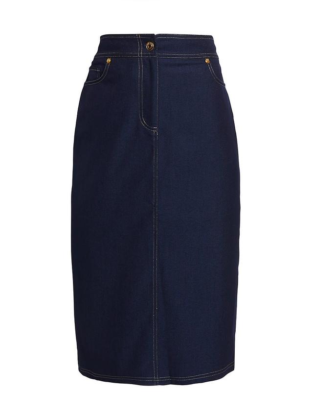 Womens The Gavi Denim Midi-Skirt Product Image