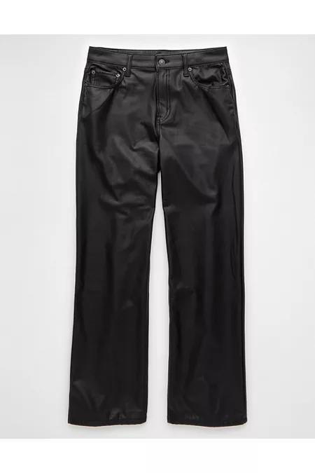 AE Stretch Vegan Leather High-Waisted Stovepipe Pant Womens product image