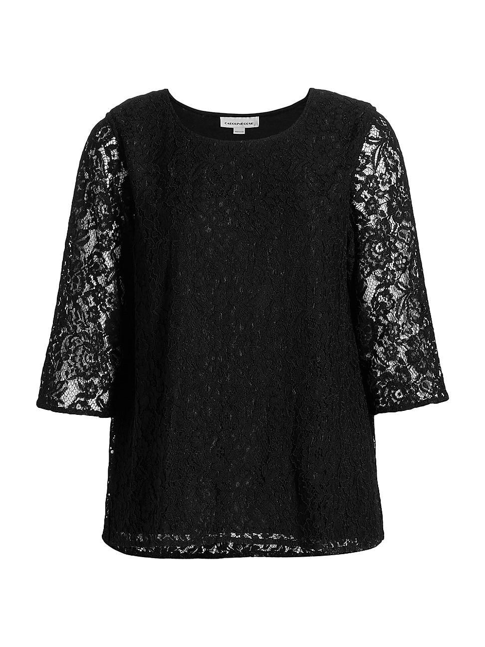 Womens Flora Lace Relaxed-Fit Tunic product image