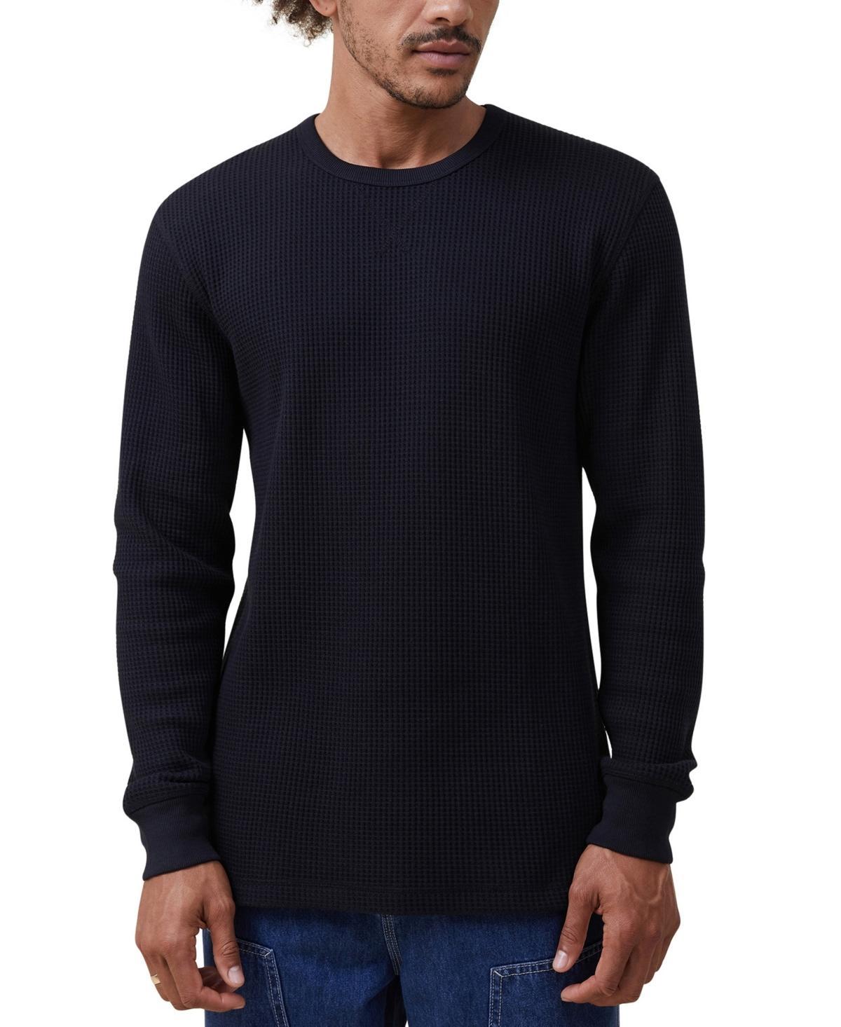 Cotton On Mens Chunky Waffle Long Sleeve T-shirt Product Image