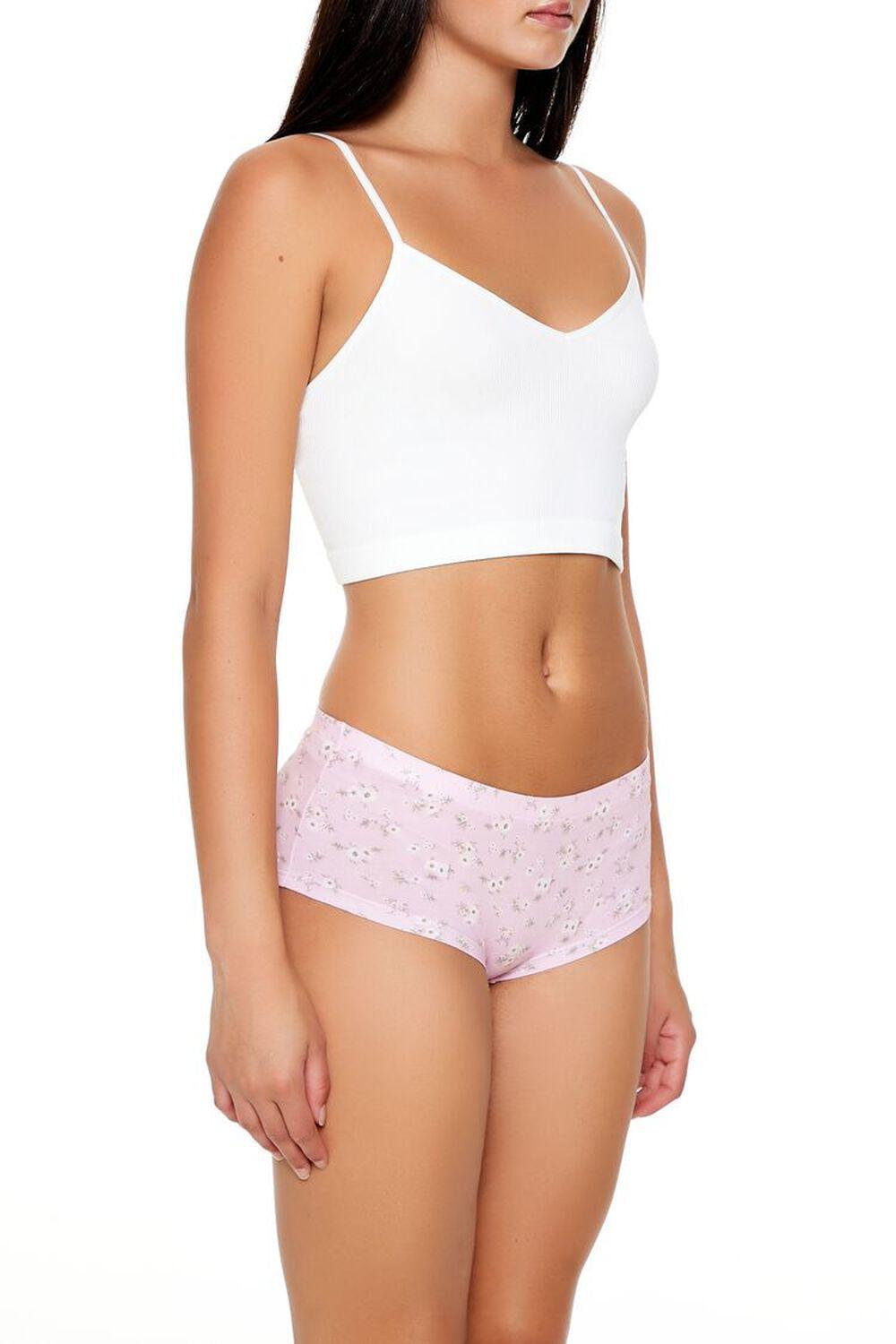 Floral Cotton-Blend Shortie Panties | Forever 21 Product Image