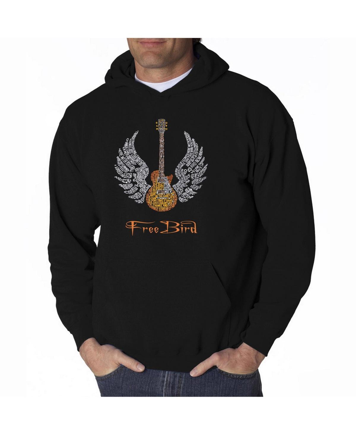 La Pop Art Mens Word Art Hoodie - Lyrics To Freebird Product Image