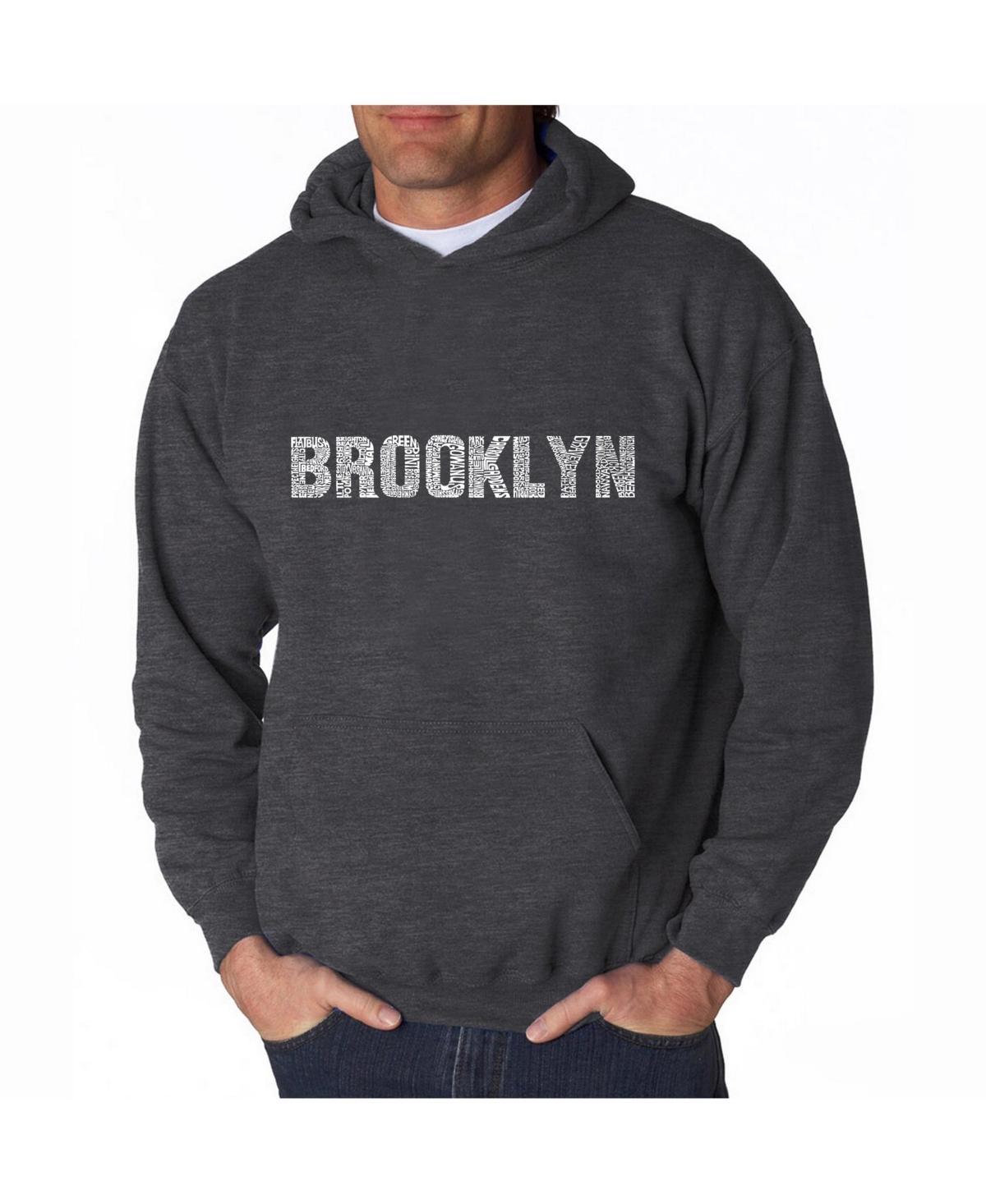 La Pop Art Mens Word Art Hoodie - Brooklyn Neighborhoods Product Image