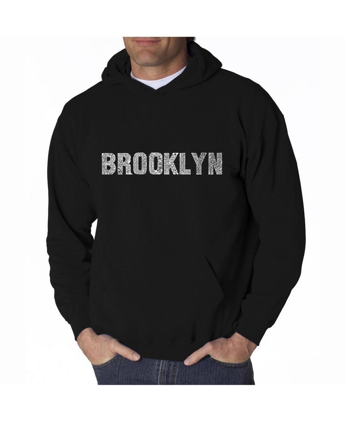 La Pop Art Mens Word Art Hoodie - Brooklyn Neighborhoods Product Image