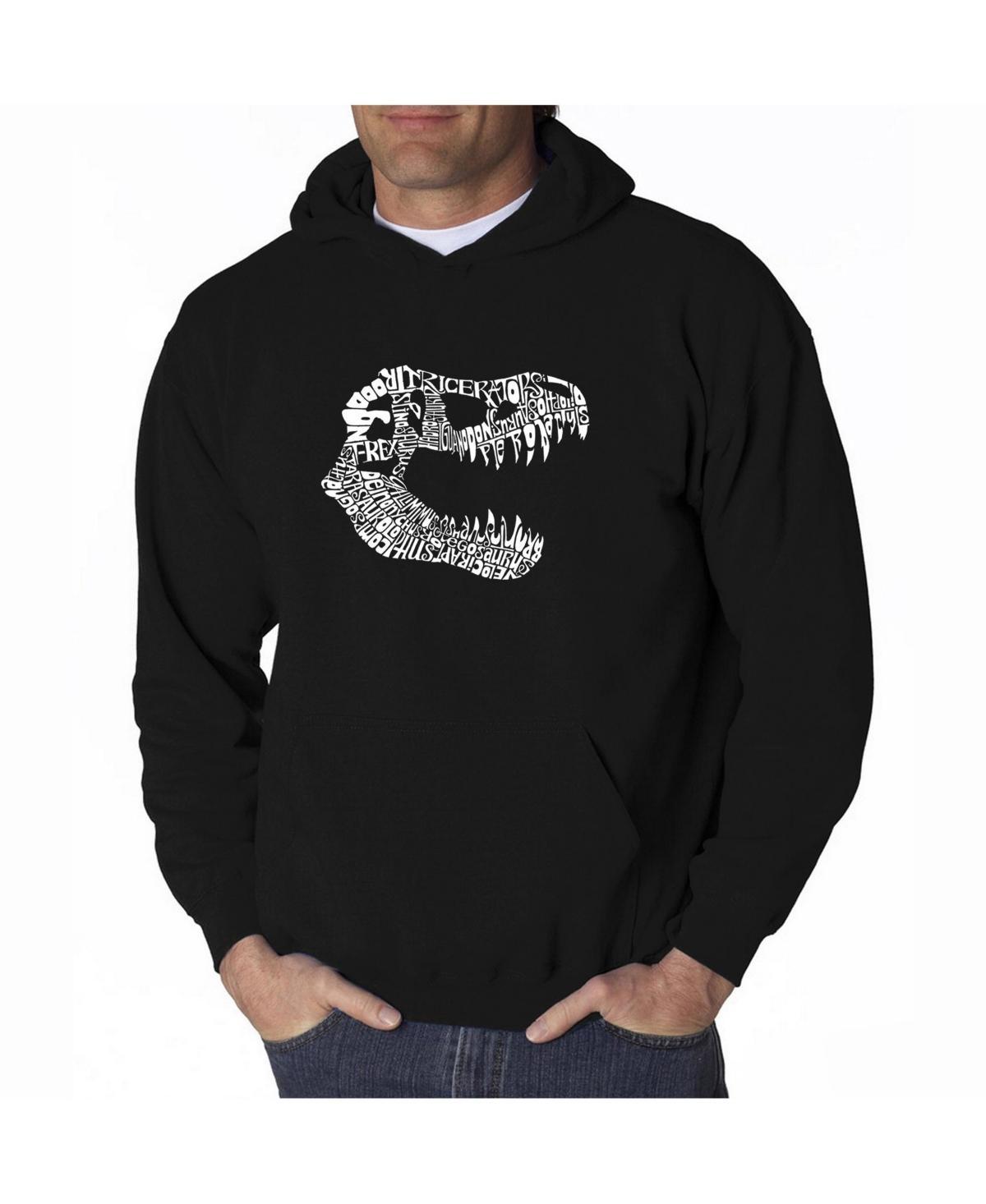 La Pop Art Mens Word Art Hoodie - T-Rex Skull Product Image