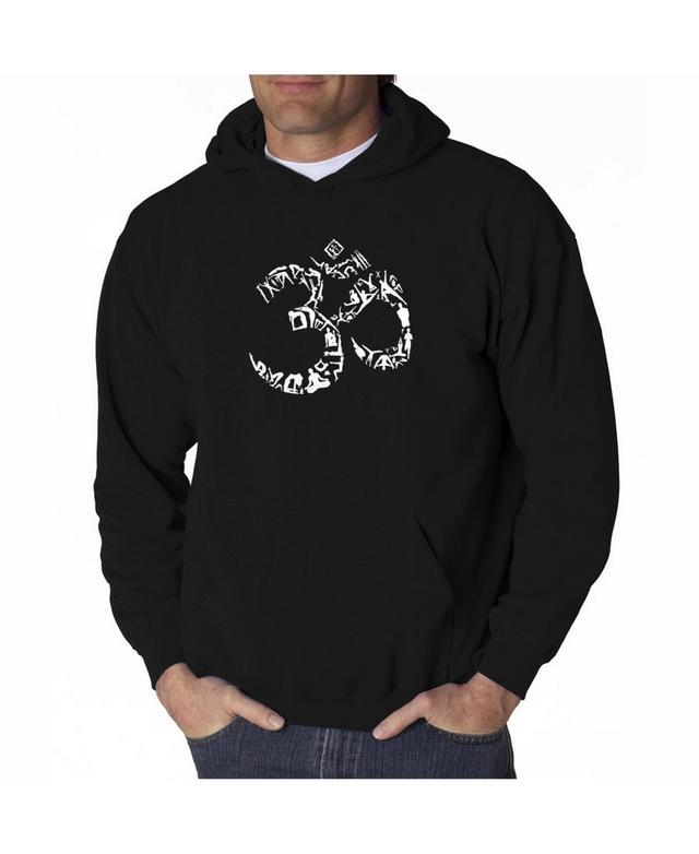 La Pop Art Mens Word Art Hooded Sweatshirt - Om Symbol Product Image