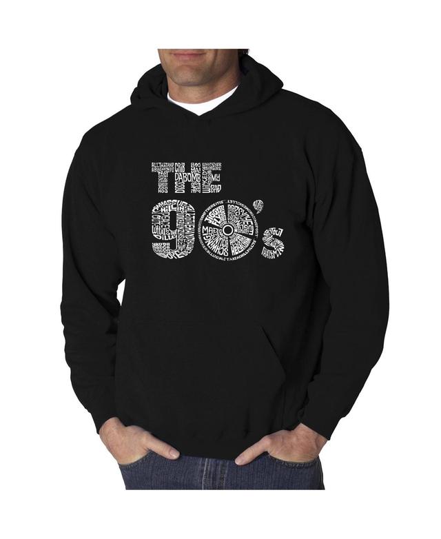 La Pop Art Mens Word Art Hoodie - The 90s Product Image