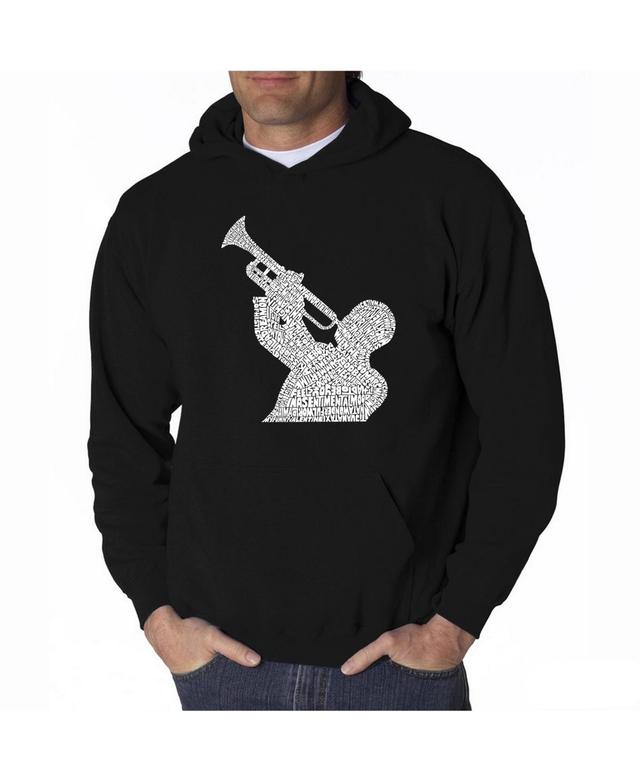 La Pop Art Mens Word Art Hoodie - All Time Jazz Songs Product Image