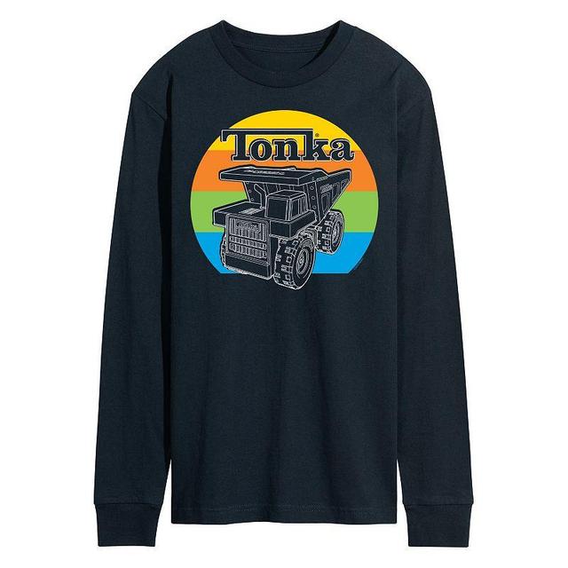 Mens Tonka Retro Long Sleeve Graphic Tee Blue Product Image