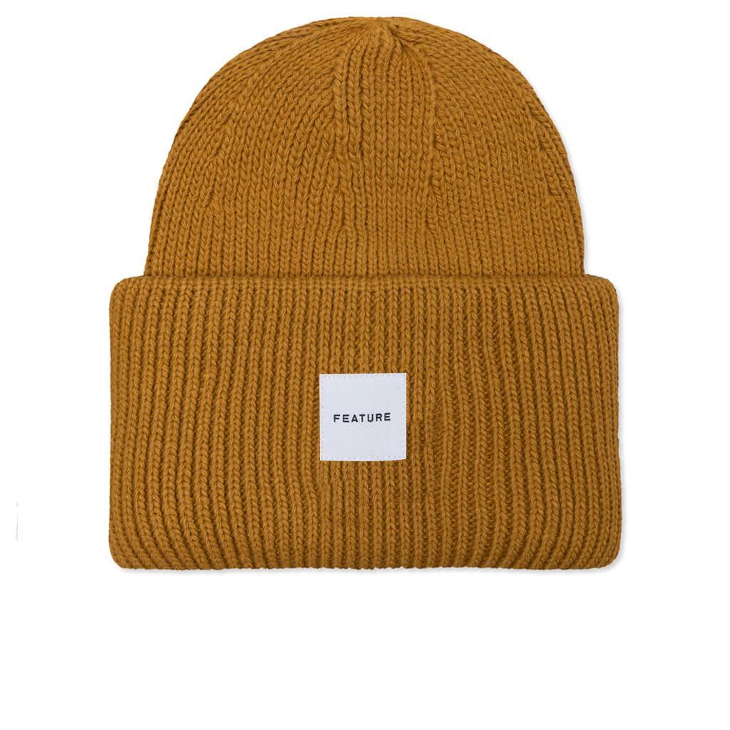 Oversized Beanie - Golden Rod Male Product Image