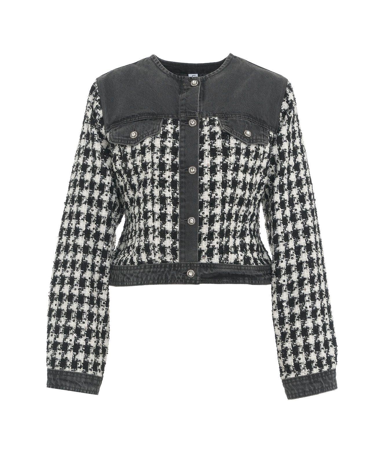 Boucle denim jacket product image