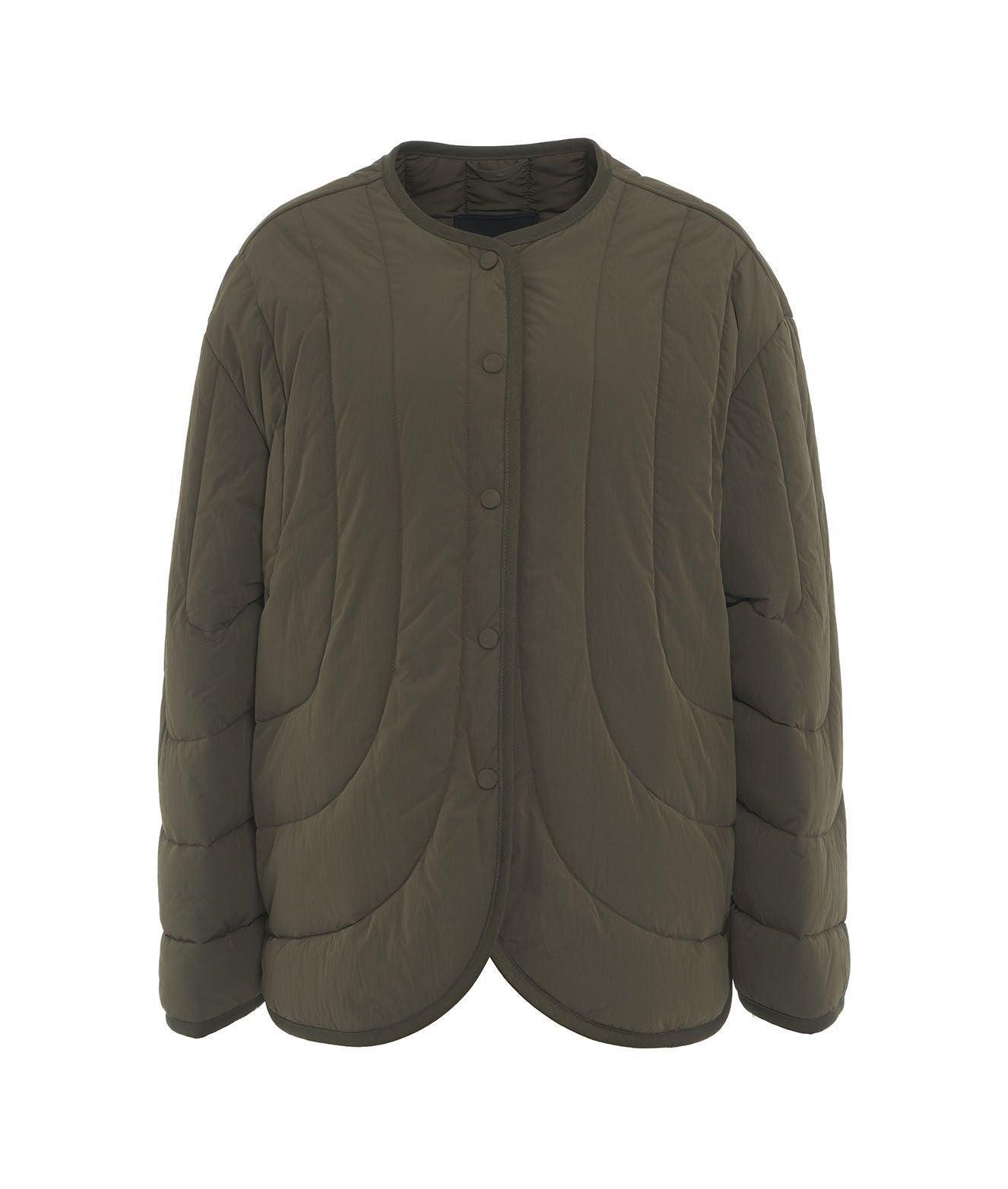 Quilted jacket without collar Product Image